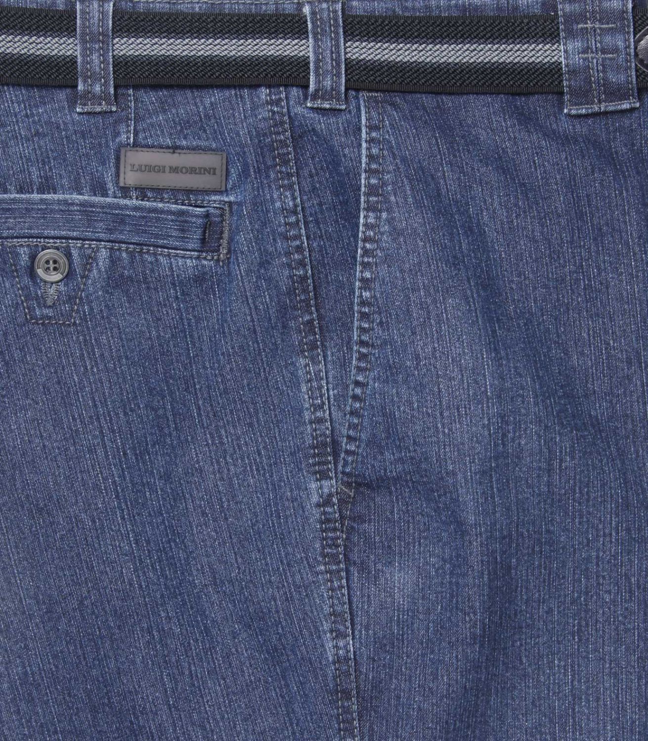 Herren Stretch Hose Jeans Hose Mannheim 01-8087/18 blau Modehaus