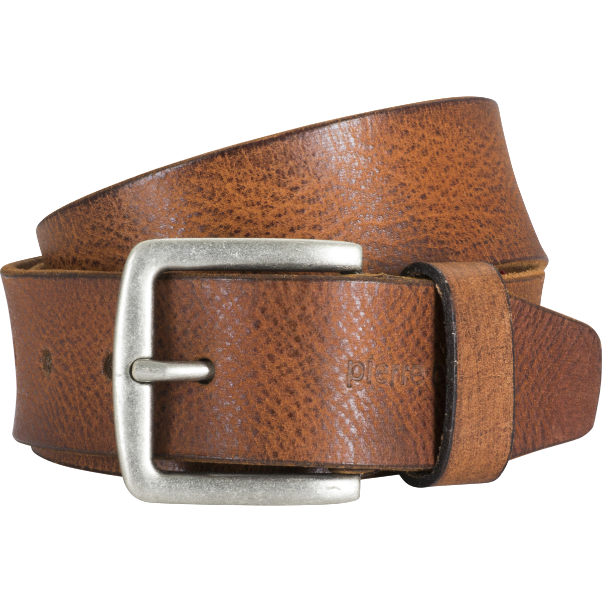 Vollrindledergürtel Herren cognac Ledergürtel Pierre Cardin