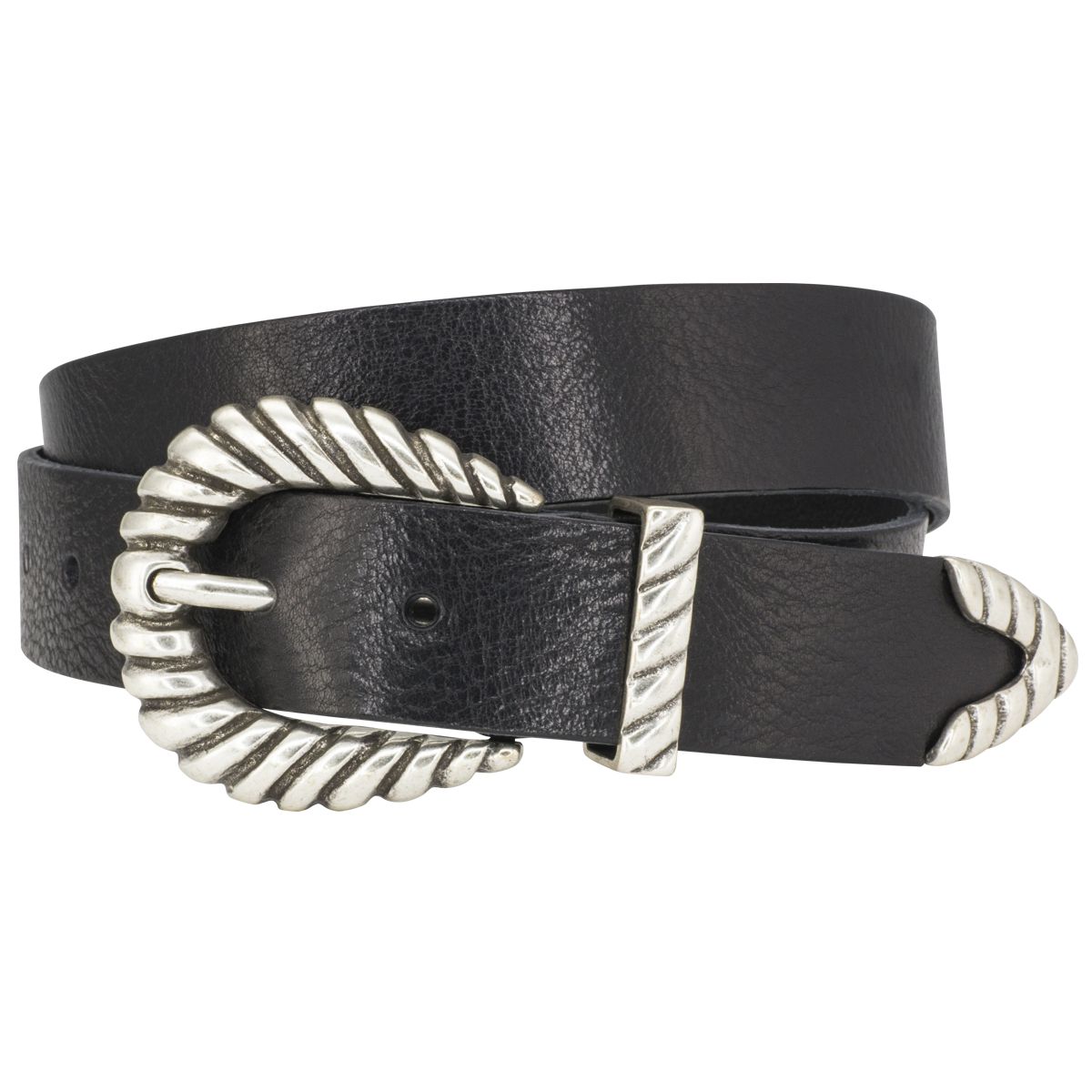 LINDENMANN Ledergürtel Damen echtes Leder 35 mm schwarz  