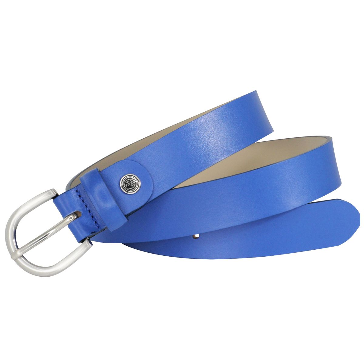 LINDENMANN Ledergürtel Damen 30 mm Nappa-Leder blau | Accessories 