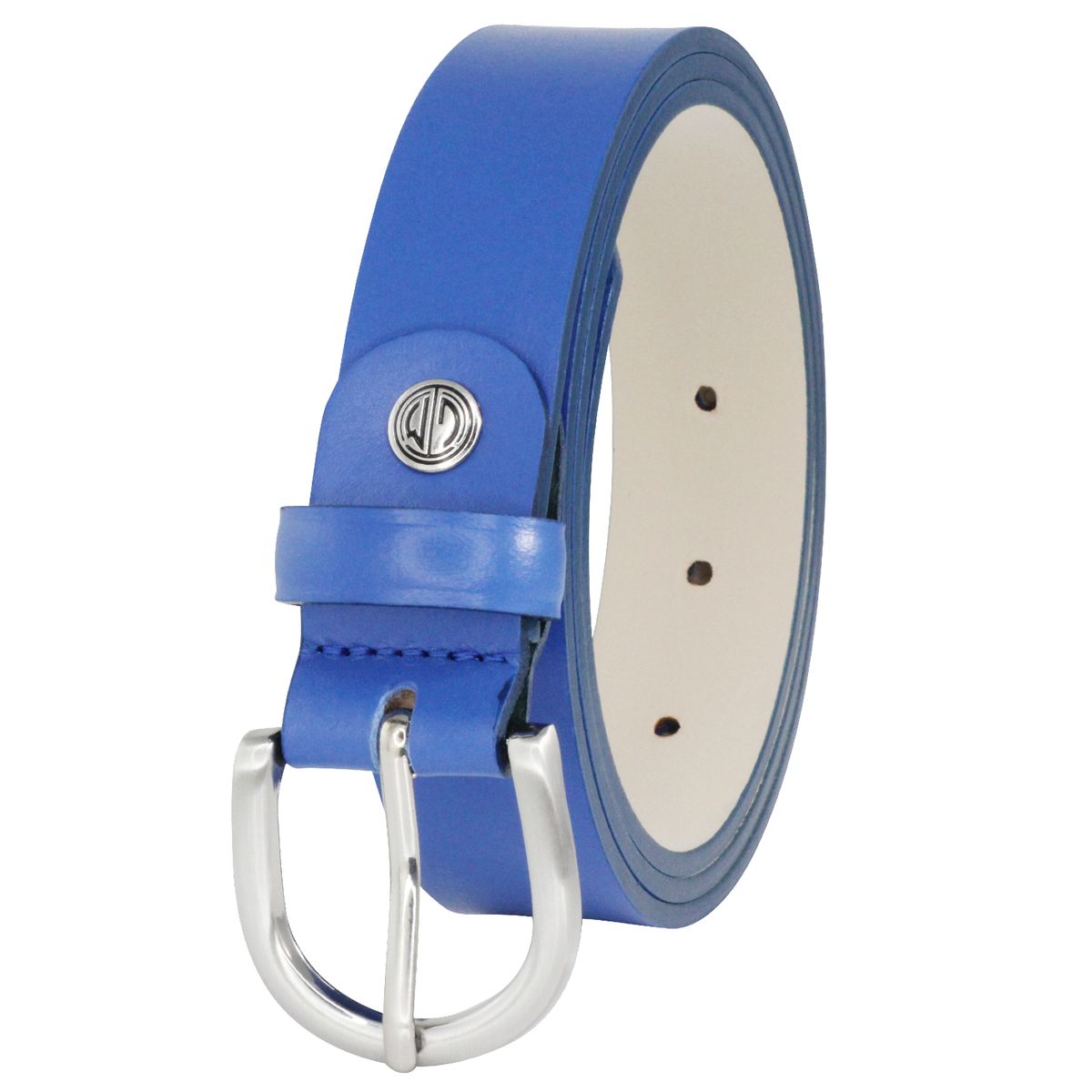 LINDENMANN Ledergürtel Damen 30 mm Nappa-Leder blau | Accessories 