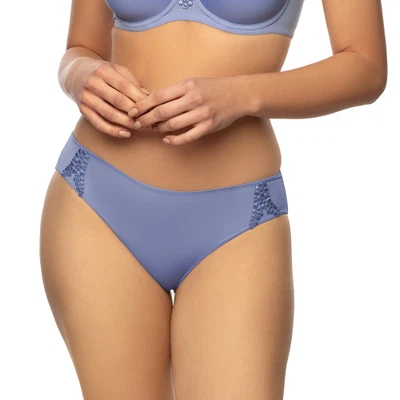 Vorderansicht Slip in Bikinislip-Form Farbe Blau (Cornflower)