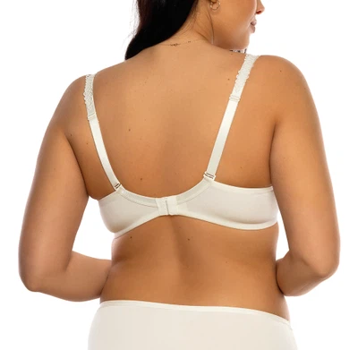 Rückansicht Push-Up BH Multiway mit Bügel und austauschbaren abnehmbaren Trägern in Farbe Cream