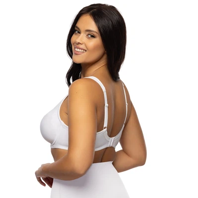 Rückansicht Artikel 241472 Minimizer Bügel-BH Elina für große Größen Curvy Farbe Weiß