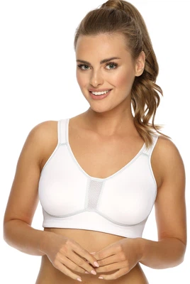 Vorderansicht Sport-BH 101470 in Farbe Weiß