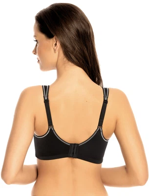 Rückansicht Sport-BH 101470 in Farbe Schwarz