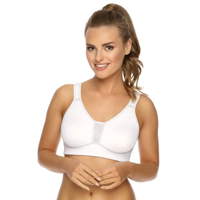 VIANIA Sport-BH 101470 soft ohne Bügel schnelltrocknend mit Unterbrustband aus Frottee High Function Farbe Weiß