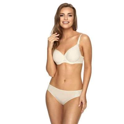 Vorderansicht Bügel-BH mit Spacercups in Farbe Cream