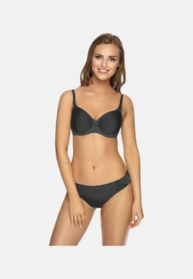 Vorderansicht Bügel-BH mit Spacercups in Farbe Dunkelgrau Volcano