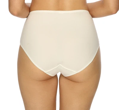 Rückansicht Taillenslip mit hohem Schnitt und einem super Tragekomfort in Farbe Cream