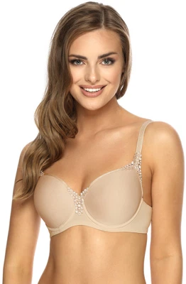 Vorderansicht Bügel-BH mit Spacercups in Farbe Haut