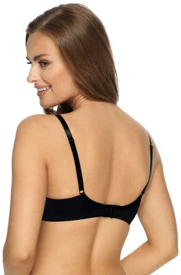 Rückansicht Bügel-BH mit Spacercups in Farbe Schwarz