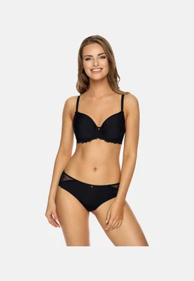 Vorderansicht Bügel-BH mit gemoldeten Spacercups in Farbe Schwarz