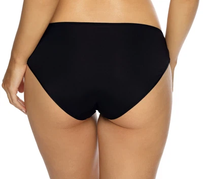 Rückansicht Slip klassische Schnittform in Farbe Schwarz