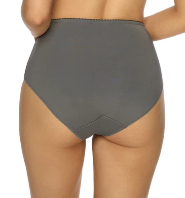 Rückansicht Taillenslip mit hohem Schnitt und einem super Tragekomfort in Farbe Grau Graphite