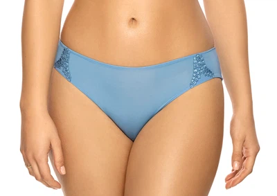 Vorderansicht Slip in Bikinislip-Form in Farbe Blau