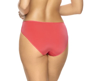 Rückansicht Slip klassische Schnittform in Farbe Rot (Calypso Coral)