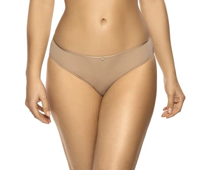 Vorderansicht Slip klassische Schnittform mit Vollspitze hinten Farbe Haut