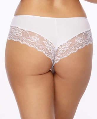 Rückansicht Brasiliano mit Spitze in Farbe Weiß