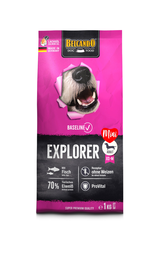 BELCANDO Baseline Explorer 1 kg Hundefutter Trockenfutter Hund Futter Adult 