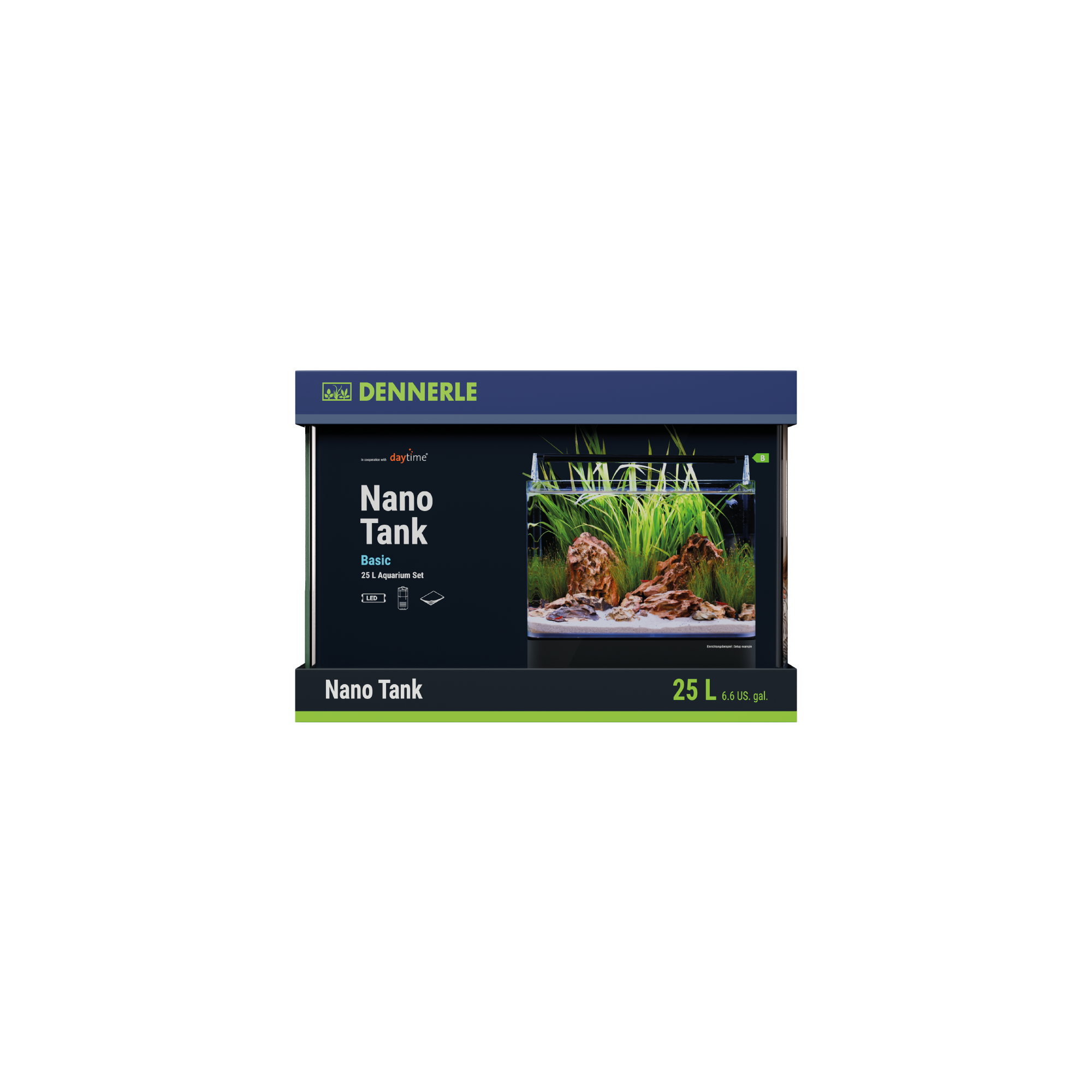 Dennerle Nano Tank Basic 25 L Aquarium Technik Set Nanoaquarium 28 x 36 x 25 cm