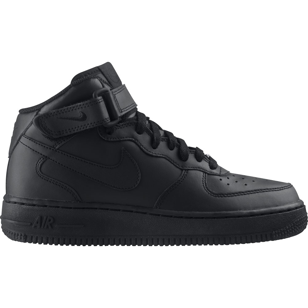 Nike Air Force 1 Mid (GS) schwarz 314195 004 Nike Air Force 1 Mid (GS) schwarz 314195 004