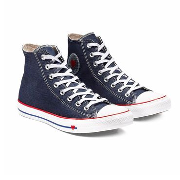 Converse All Star Hi Chuck Taylor Chucks weiß lila 164411C Converse All Star Hi Chuck Taylor Chucks weiß lila 164411C