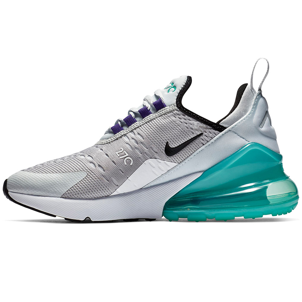 Nike Air Max 270 GS Sneaker grau türkis lila 943345 010 Nike Air Max 270 GS Sneaker grau türkis lila 943345 010