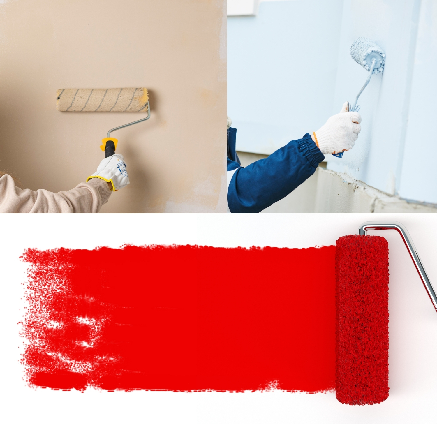 DD Composite Nylon-Walzen Set 18cm - 5 Stück Lösemittelbeständig