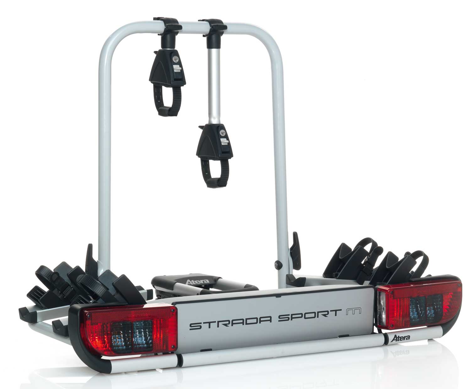 fahrradtrager atera strada sport m2 fur 2 e bikes kupplungstrager dachboxprofis online shop fur dachboxen tragersysteme