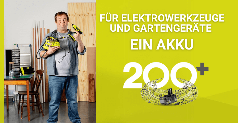 RYOBI ONE+ GRATIS Prämie sichern werkstattking.de