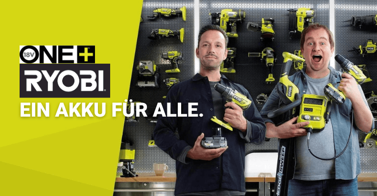 RYOBI ONE+ GRATIS Prämie sichern werkstattking.de