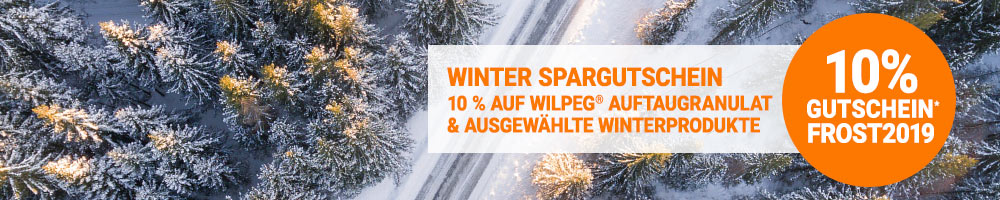 10% Rabatt auf Winterartikel mit Gutschein FROST2019