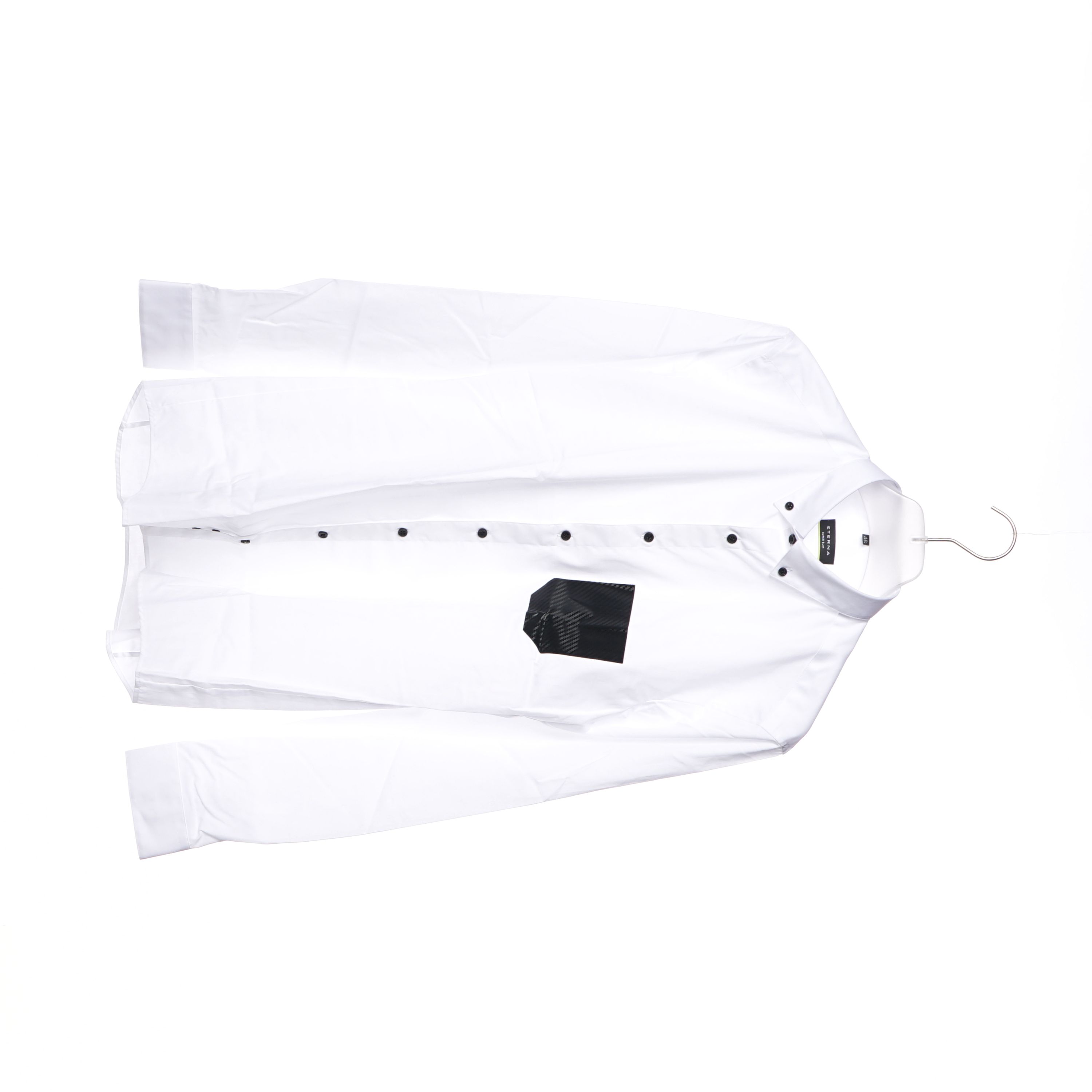 ETERNA Langarm Hemd Super Slim Fit Mini Button Down Kragen (Größe: 40)