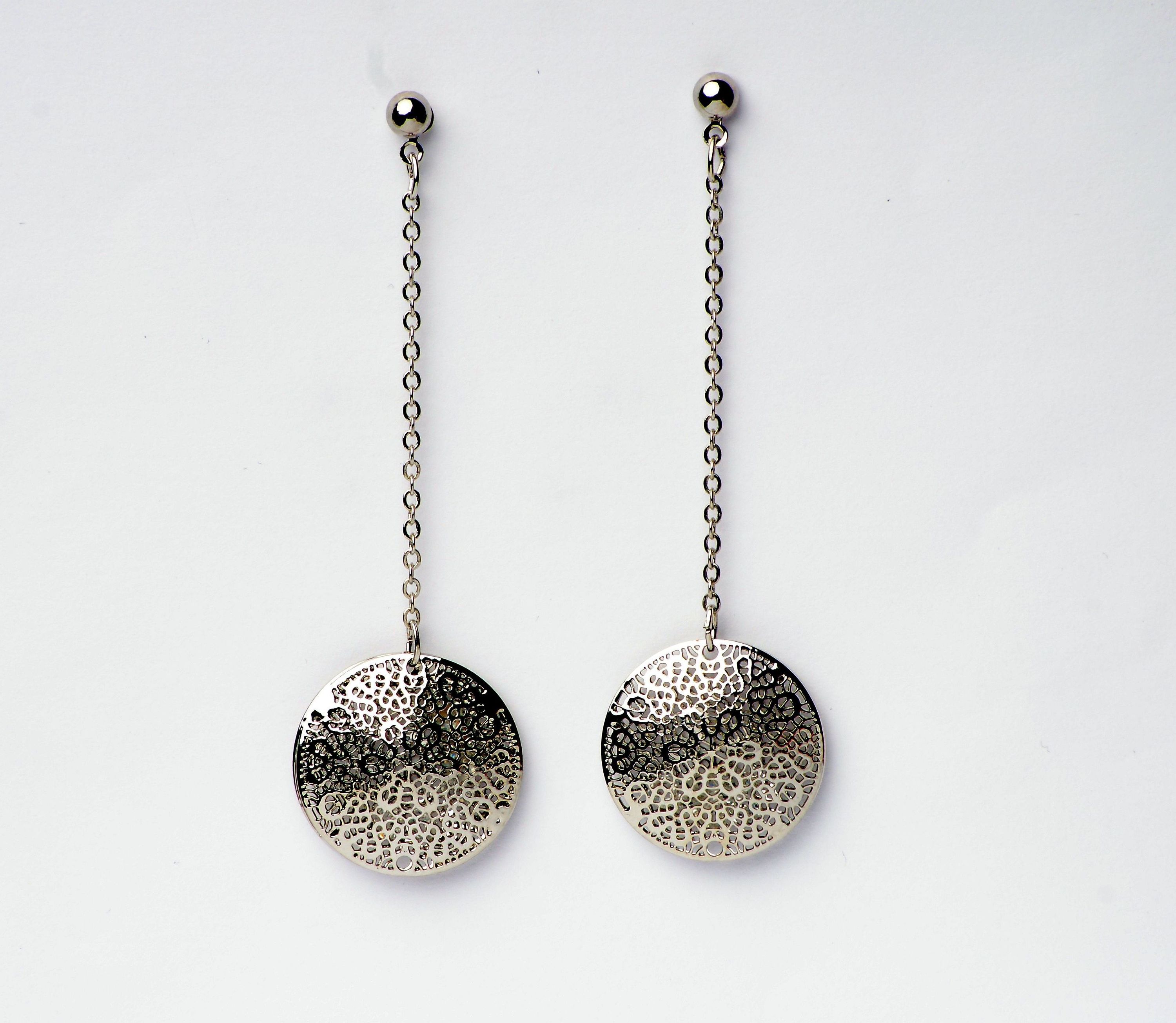 Modeschmuck Ohrringe von Sweet7 aus Metall in Silber