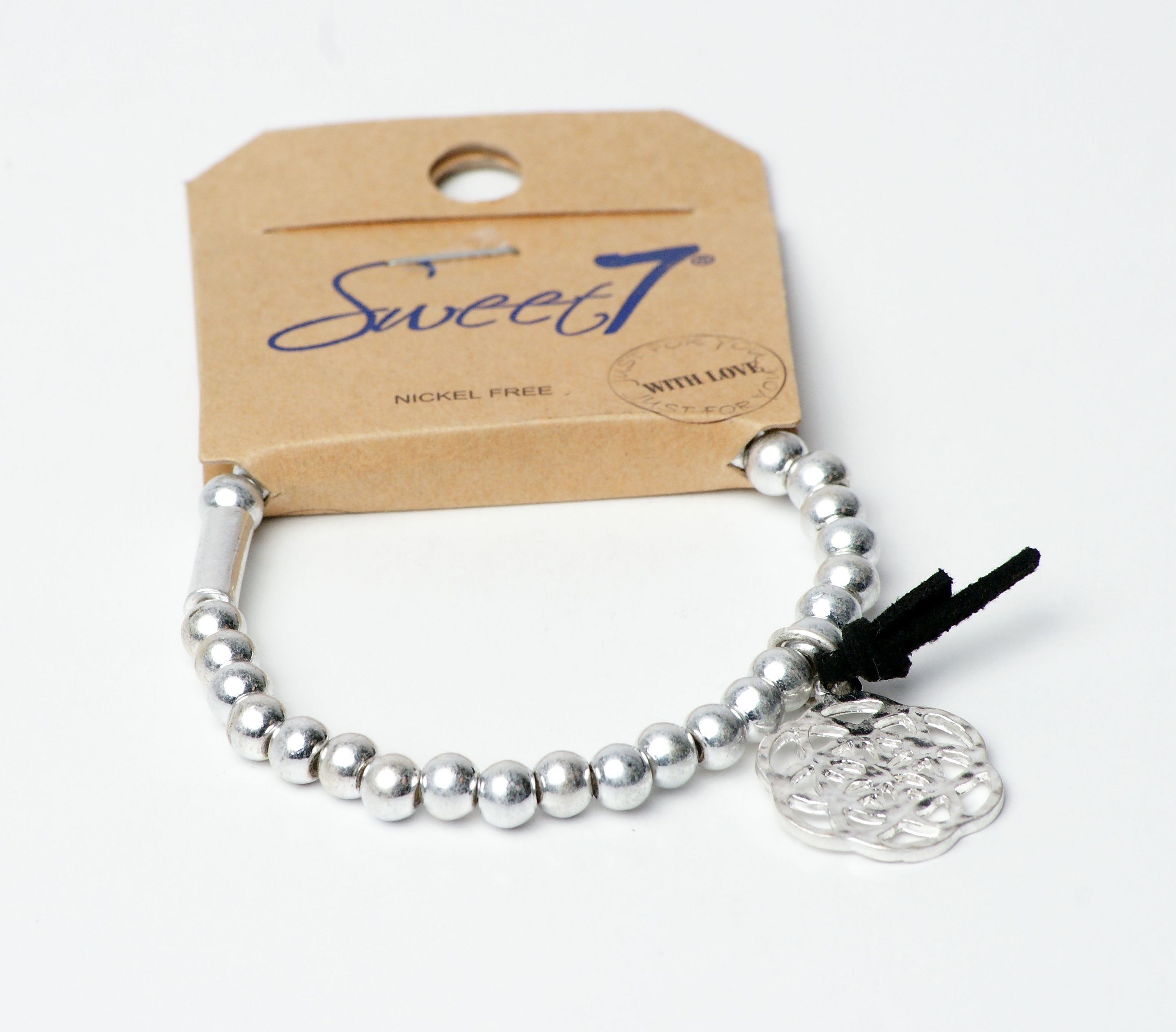 Modeschmuck Armband von Sweet7 aus Metallperlen in Silber