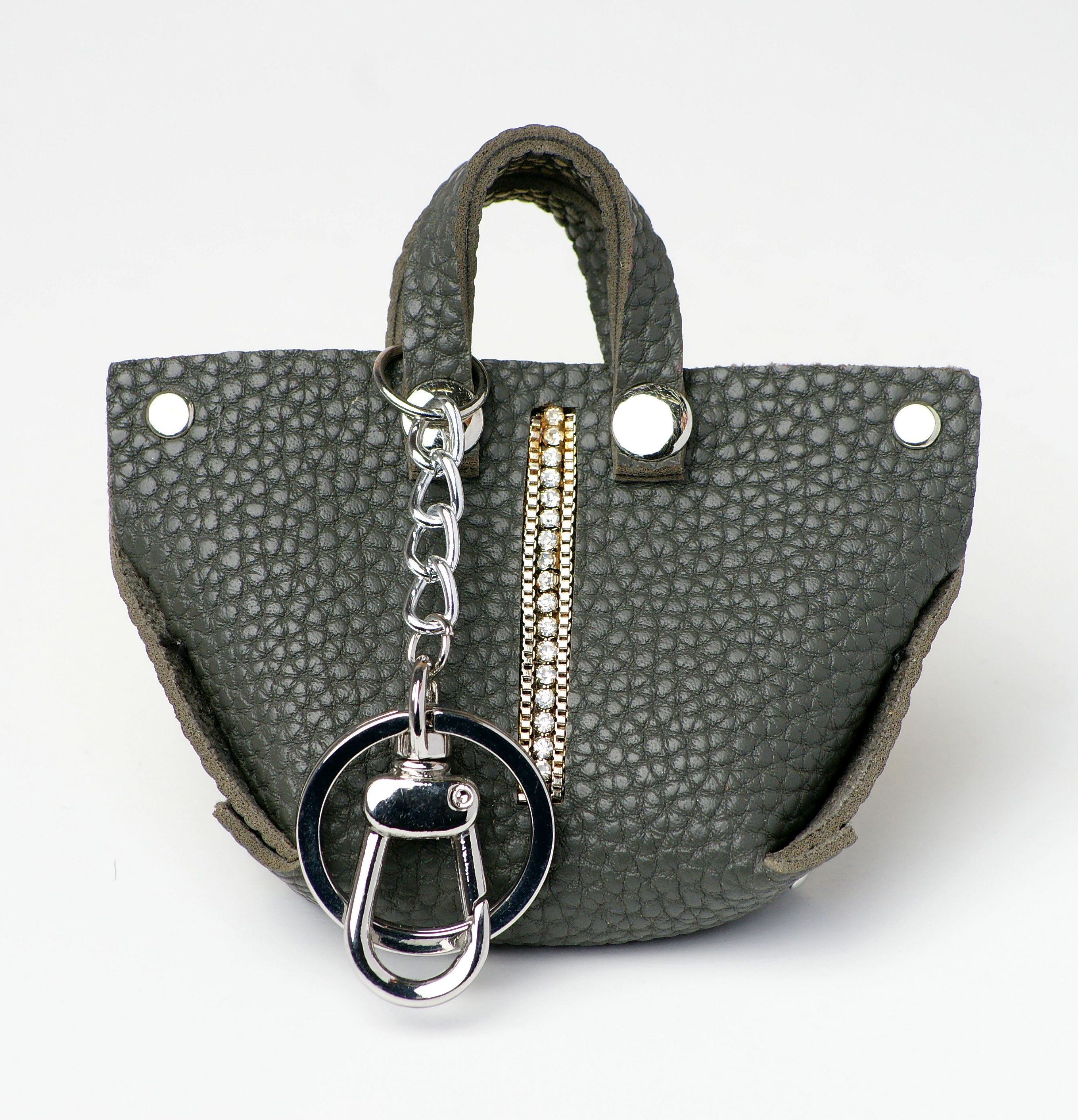 Modeschmuck Schlüsselanhänger von Sweet7 aus Veganleder, Strass in 