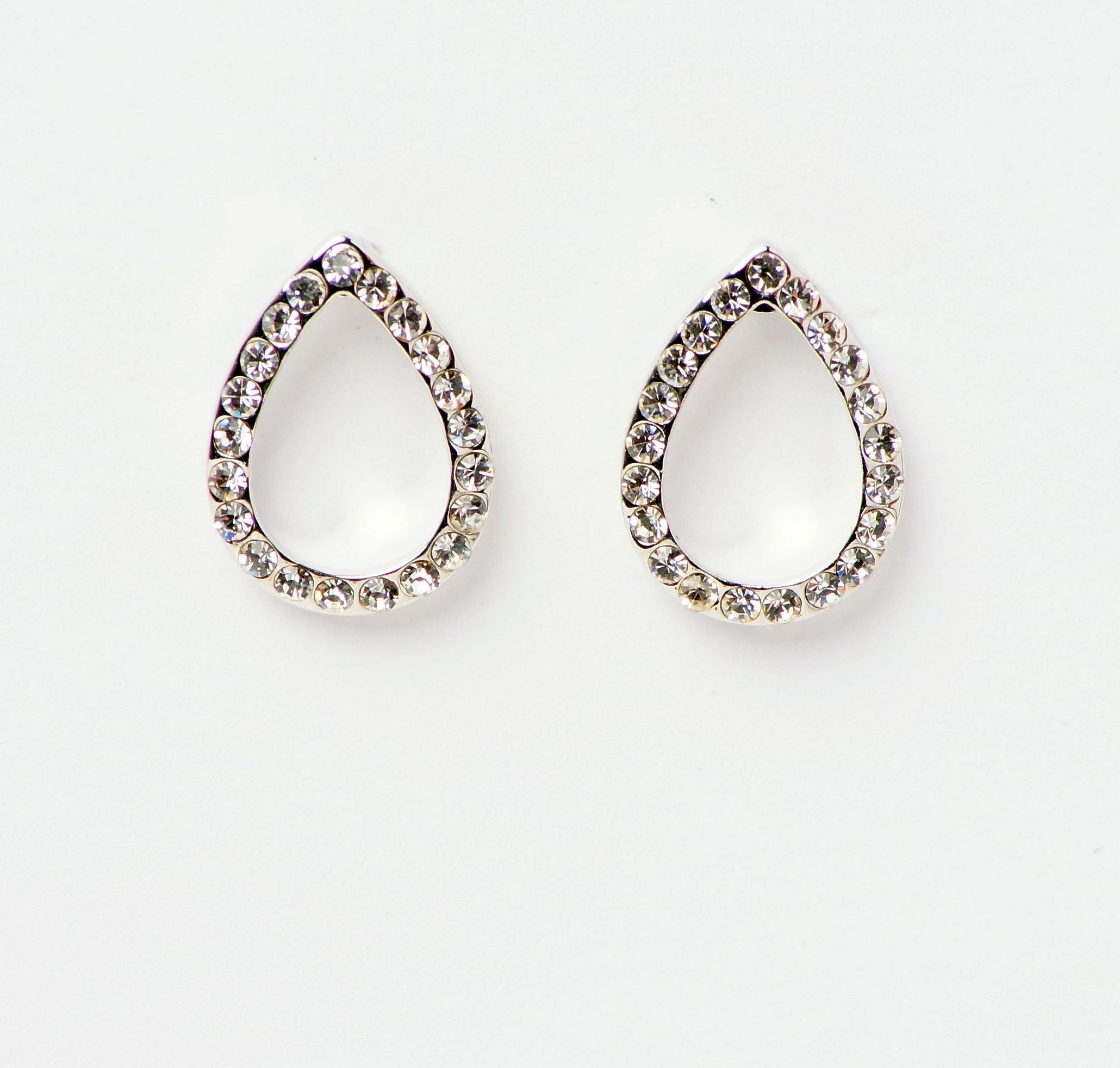 Modeschmuck Ohrringe von Fiell aus Metall  Strass in Silber