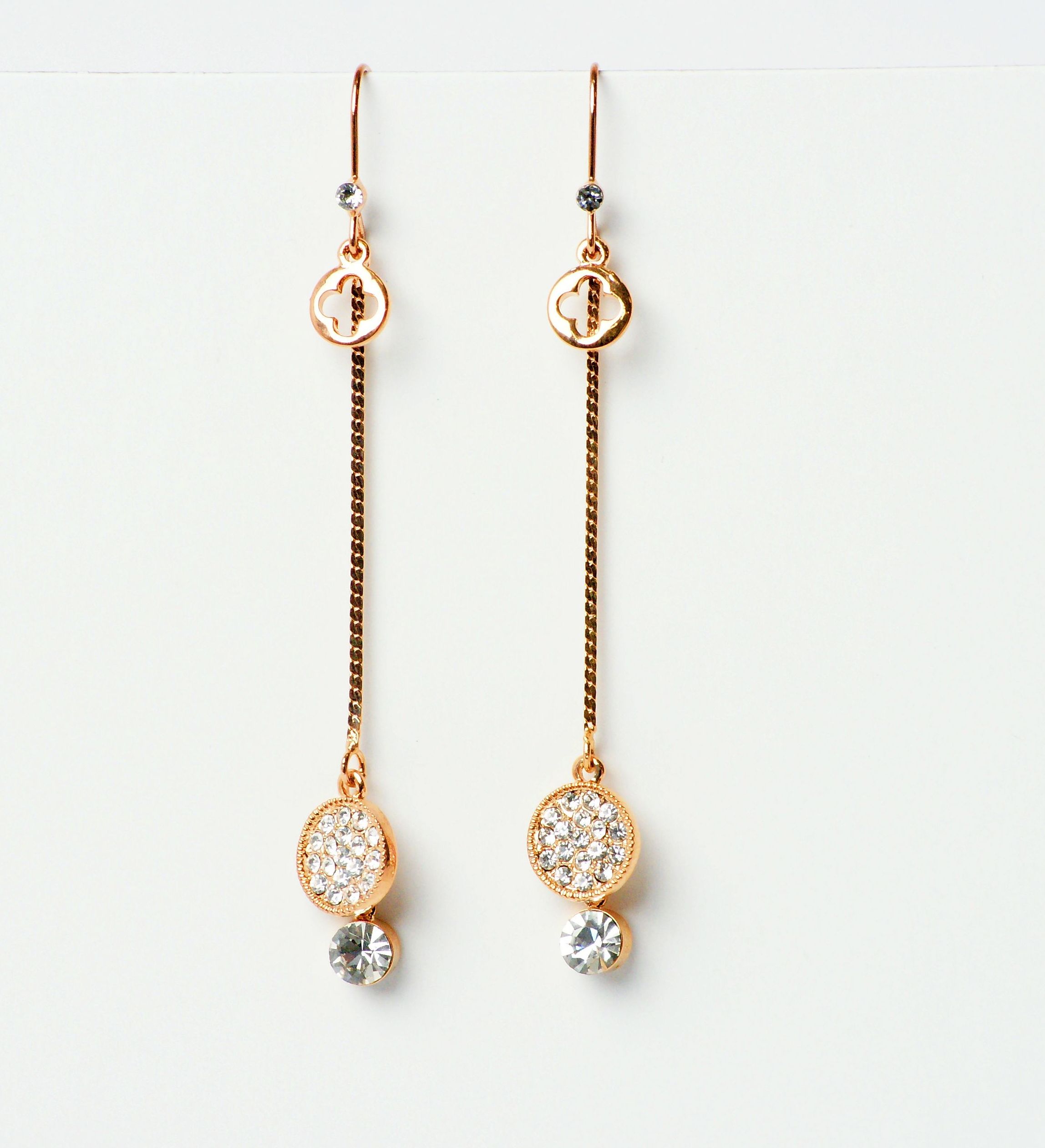 Modeschmuck Ohrringe von Fiell aus Metall in Roségold