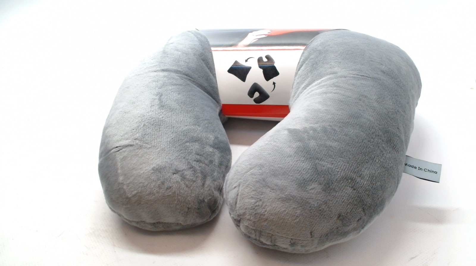 Koffer-direkt.de Zubehör Franky Fleece Nackenkissen 34 cm Farbe: grau