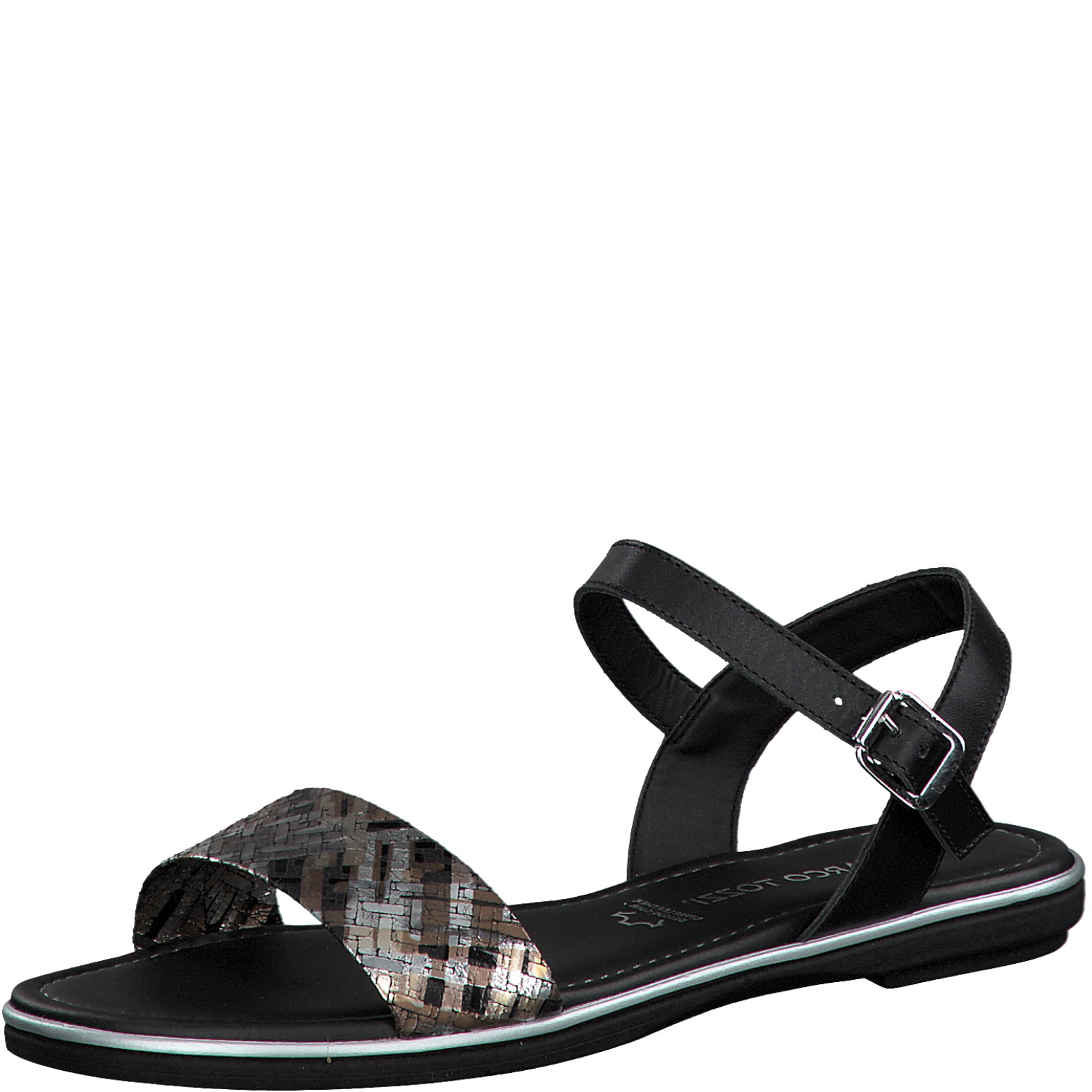 Marco Tozzi Damen Sandalette 2-2-28154-34 in black comb (Größe: 39)