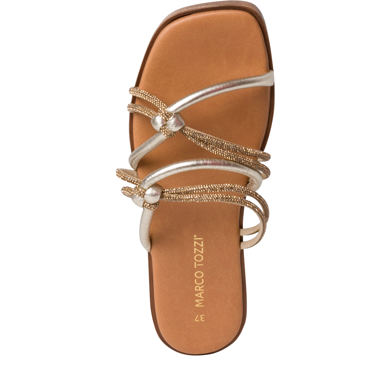 MARCO TOZZI Damen Mule Flat Art: 2-2-27157-38 in platinum comb  