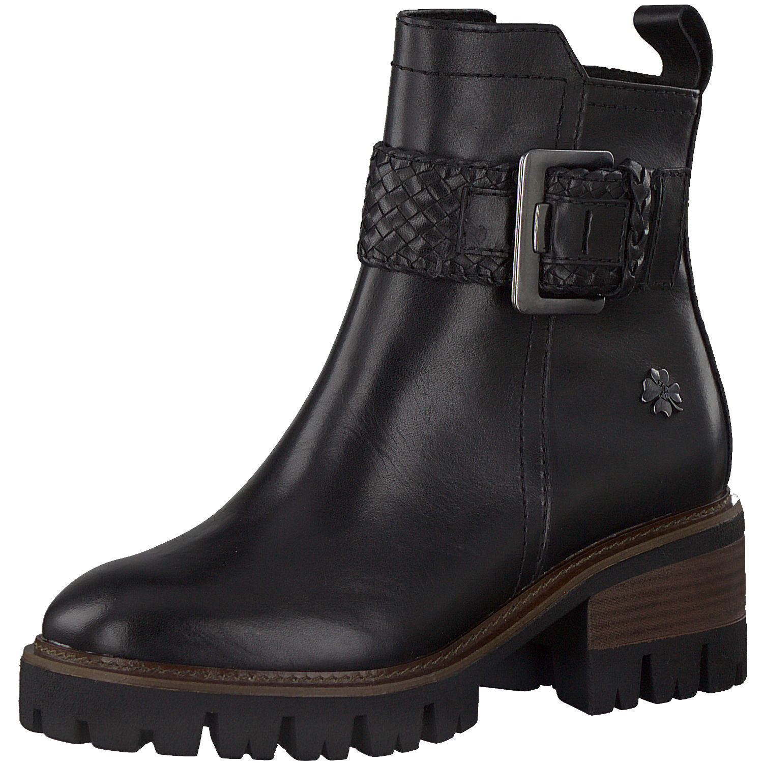 MARCO TOZZI Schlupfstiefelette mit Profilsohle Black Antic Woms 