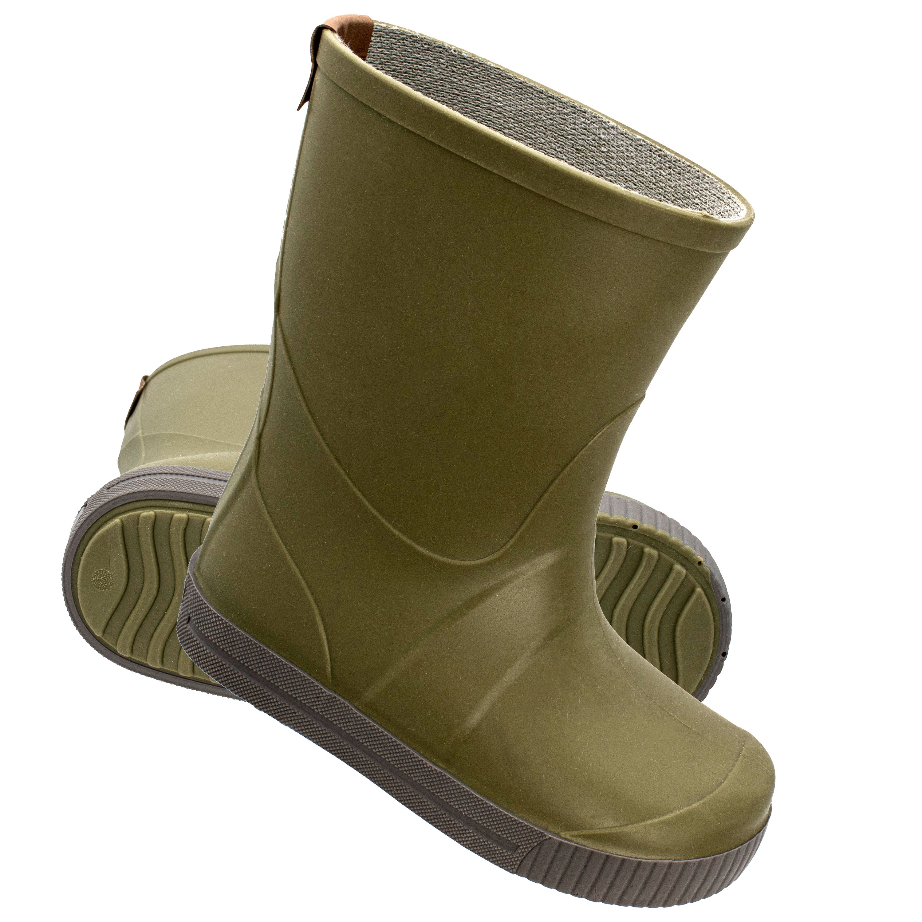 Fischer Stiefel mit Kaltfutter Oliv KINDER-GUMMISTIEFEL