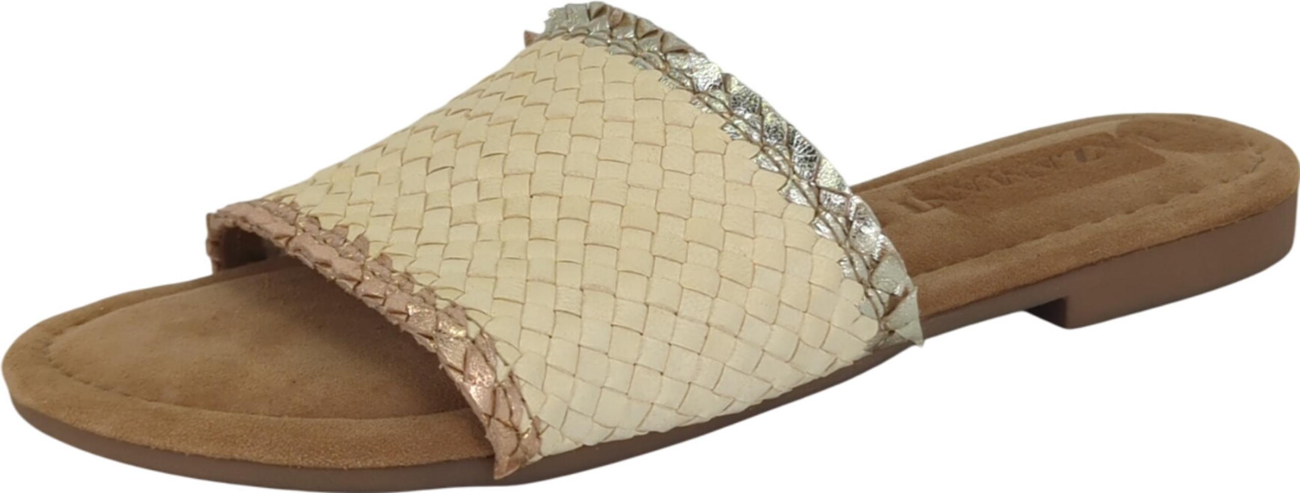Lazamani Beige: Infradito Con Soletta Memory Foam, Morbido E Antiscivolo - Ricamo Estivo