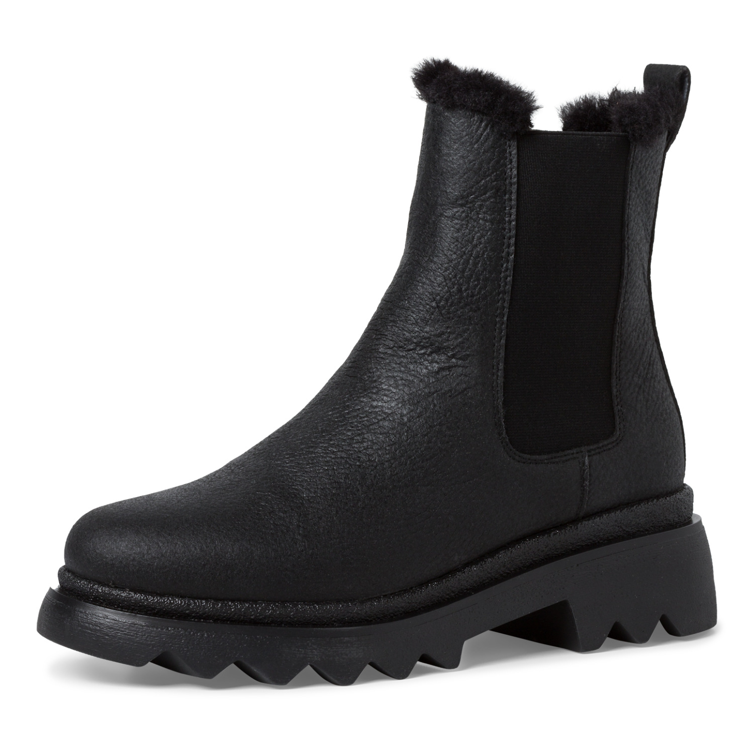 Tamaris Schlupfstiefelette mit Profilsohle Black Women Boots