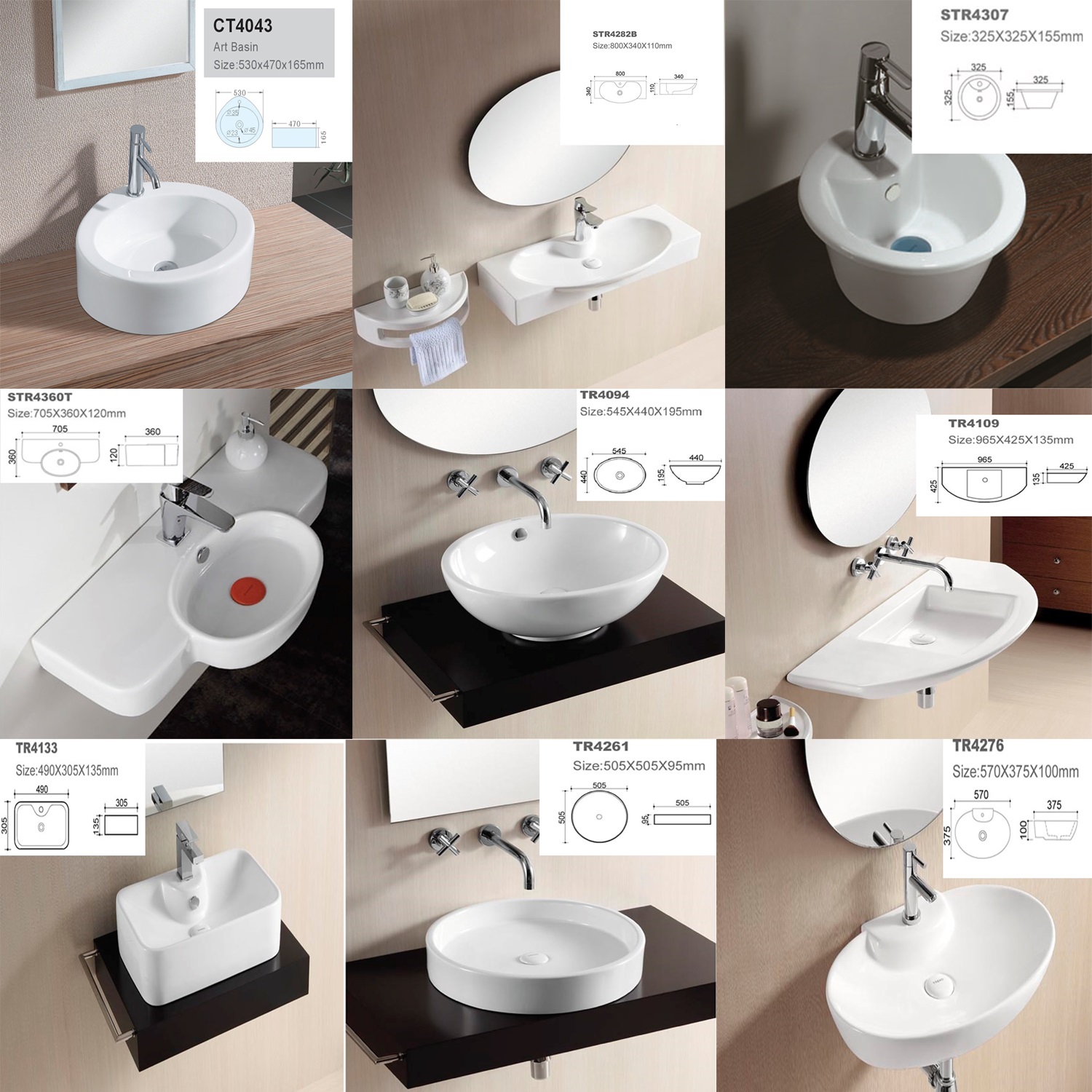 KERAMIK WASCHBECKEN WASCHTISCH WASCHSCHALE AUFSATZ WANDMONTAGE | eBay