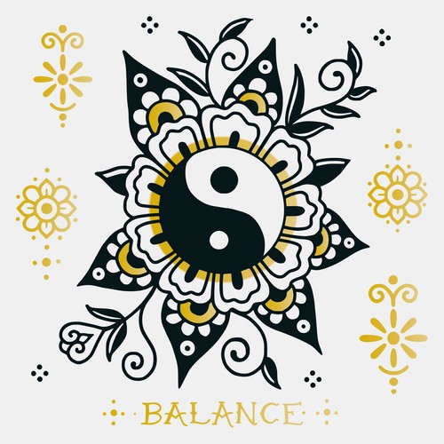 Balance Set of Two with gold