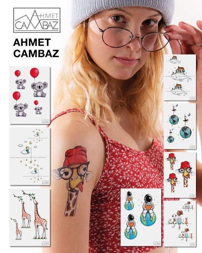Minimalistisches Tattoo-Bundle von Ahmet Cambaz