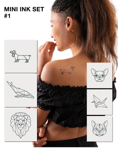 Mini Tattoo Bundle: fein gezeichnete Line-Art